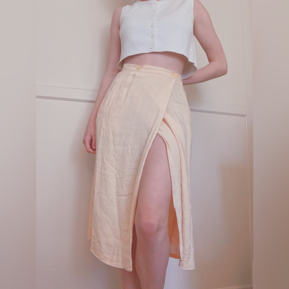 Peach Vintage Wrap Skirt🍑